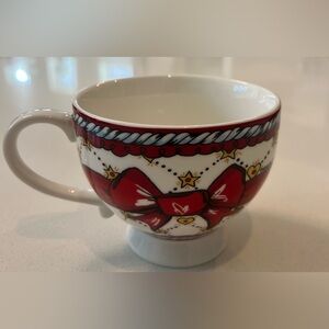 Brighton Love & Hearts Cup Coffee Mug‎ Red Bow 3.5”